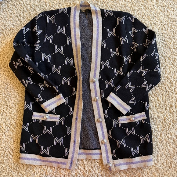 Maje wool printed cardigan - Picture 2 of 8